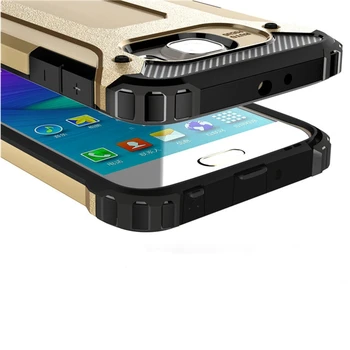 Pre Samsung S6 Prípade Brnenie Hybrid Shockproof TPU + PC Ochrana Telefónu Prípadoch Pre Samsung Galaxy S6 S 6 Zadný Kryt Silikónové