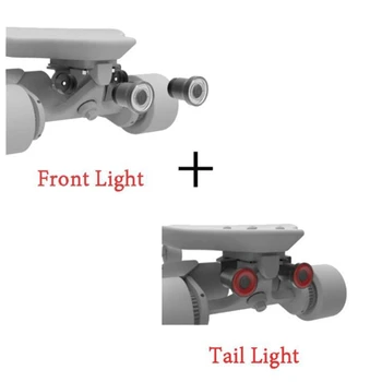 Nabíjateľná Skateboard Predné, Zadné Svetlo Výstražné LED Svetlá Nepremokavé USB Varovanie Lampa pre Longboard Elektrický Skúter