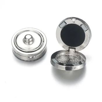 Nové 18 mm Modul Tlačidiel Parfum Aromaterapia Medailón Magnetické Nehrdzavejúcej Ocele Esenciálny Olej Difúzor Modul Tlačidlo Šperky 7701