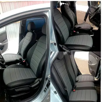 Avtochehly autopilota system pre Hyundai i30 (2012 +), ekokozha black + Hnedá avtochehly avtochehol ekokozha zahŕňa stroj salon avtochehly prestieranie auto seat