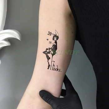 Nepremokavé Dočasné Tetovanie Nálepky Japonskom Anime dievča, Fake Tatto Flash Tetovanie tatouage temporaire Zápästie, Ruky, Nohy Pre Ženy