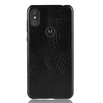 Nové Pre Motorola Jednom Prípade Moto jeden Retro Luxusné Krokodíla PU Koža Kože Knižné Pre Motorola Moto 1 Jeden Telefón Taška Prípade
