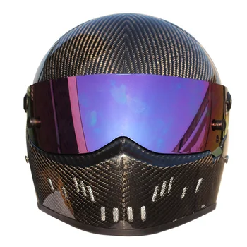 CRG ATV-2 Uhlíkových Vlákien Osobné Motocyklové Prilby Karting Auto Plnú Tvár Motocross prilba Moto Racing casco capacete S-XXL #