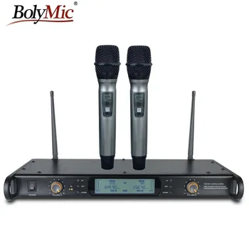 Profesionálny bezdrôtový mikrofón UHF ručné karaoke Mikrofón systém pre učiteľov cirkvi