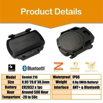 H64 Srdcového tepu Bluetooth ANT Rýchlosti Kadencie Monitor Snímača Požičovňa Sledovanie Rýchlosti Kadencie hrudníkový snímací Pás Duálny Režim