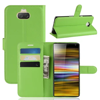 100ks/veľa doprava zadarmo Litchi Zrna peňaženky, kožené puzdro pre Sony Xperia 1 Xperia Xperia 10 10 PLUS Xperia 2 XZ4