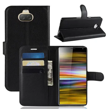 100ks/veľa doprava zadarmo Litchi Zrna peňaženky, kožené puzdro pre Sony Xperia 1 Xperia Xperia 10 10 PLUS Xperia 2 XZ4
