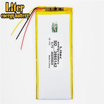 3 riadok 3,7 V,4000mAH 3560143 3560145 Liter energie batéria polymer lithium ion batéria Li-ion batéria pre tablet pc