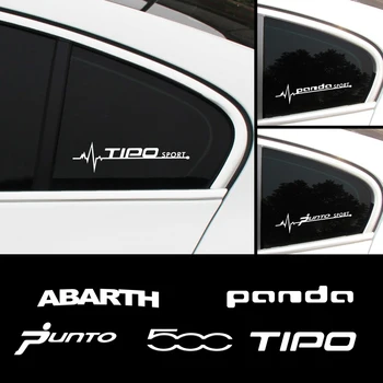 2 KS Pre Fiat ABARTH 500 Punto Panda, Tipo Auto Styling Bočné Okno Samolepky Tvorivé Telo Dekorácie Reflexné Nálepky