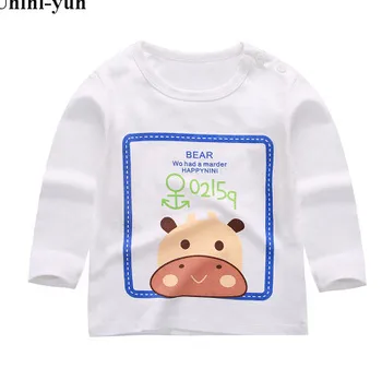Baby Dievčatá Oblečenie Deti t tričko Dievča Tlač Bavlnené tričko 2016 nové Dieťa Dievča Oblečenie na Jeseň v lete Nova Deti T Shirt Dievčatá