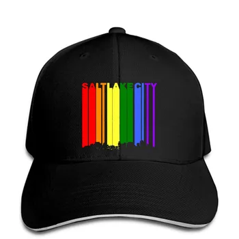 Salt Lake City v Utahu, Skyline Rainbow Skyline LGBT Gay Pride Mužov šiltovku Snapback Spp Ženy Klobúk Vyvrcholil