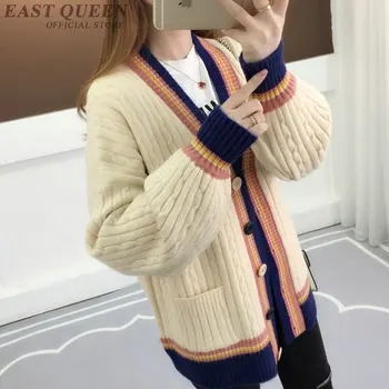 Bunda ženy zimné pletené kawaii kórejský štýl coats žena zimné 2018 žena bombardér bunda ženy streetwear 2018 KK2081 Y