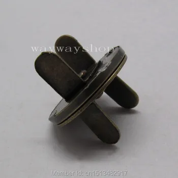 50 Sady 18 mm Magnetické Snap kabelku uzávery Bronzové Spony 3/4