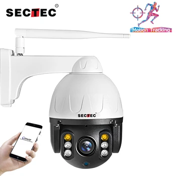 SECTEC 1080P PTZ IP Kamera Auto Tracking Vonkajšie Onvif Vodotesné Mini Speed Dome Kamera 2MP IR 30 M P2P Bezpečnostné Kamery CCTV