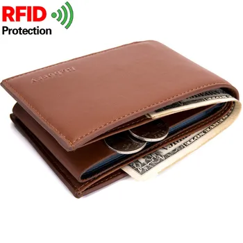 RFID pánske Peňaženky PU Krátke Karty Balík