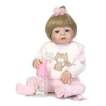 Plné Telo Silikónové Reborn Baby Doll Hračky 57cm Realisticky bebe dievča reborn Baby Doll Dieťa bonecas brinquedo menina Kúpať Hračka