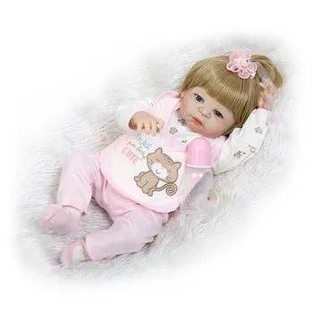 Plné Telo Silikónové Reborn Baby Doll Hračky 57cm Realisticky bebe dievča reborn Baby Doll Dieťa bonecas brinquedo menina Kúpať Hračka