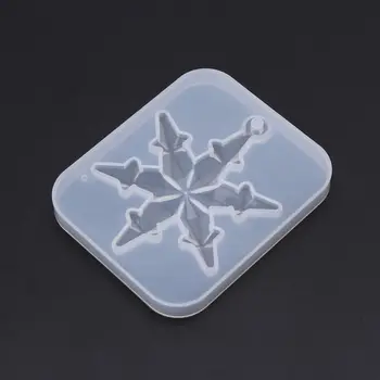 Silikónové Formy Zrkadlo DIY Snowflake Ručné Remeslá Epoxidové Živice Darčeky Formy oxidu Kremičitého Šperky Čo Prívesok Crystal Náhrdelník
