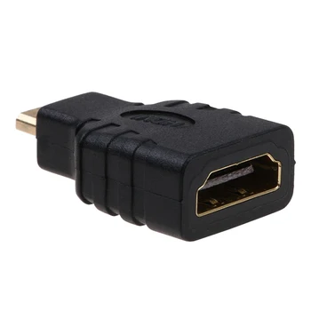 1pcs HDMI Micro HDMI + HDMI Na Mini Converter Pozlátené HD Rozšírenie Adaptér Konektora Pre Video TV Pre Xbox 360 s vysokým rozlíšením (HDTV 1080P