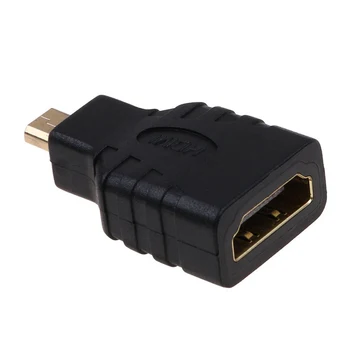1pcs HDMI Micro HDMI + HDMI Na Mini Converter Pozlátené HD Rozšírenie Adaptér Konektora Pre Video TV Pre Xbox 360 s vysokým rozlíšením (HDTV 1080P