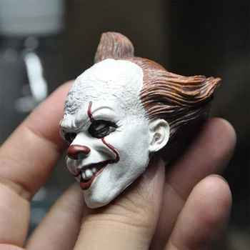 1/6 informačné pennywise Hlavu Sculpt klaun joker hlavu rezbárstvo Model pre 12