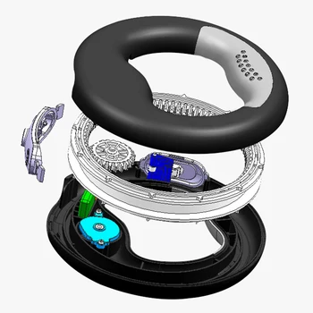 Cestovné Zdvíhateľnej Psom na Vodítku S LED Svetlom Beží 360 Stupňov Rotácie Krúžok Štýl Vonkajšie Chôdza Nabíjateľná Pet Prenosné
