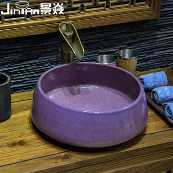 Jing Yan Jingdezhen keramiky dosku umývadlo umývadlo umývadlo fialová antické umenie povodí