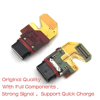 10 ks/veľa ,Nový USB Nabíjací Port Dock Konektor Nabíjačky Konektor Rada Flex Kábel Pre Xperia Z5 Premium Z5P E6833 E6853 E6883