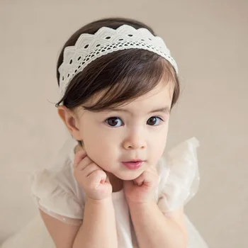Novorodenca dieťa remienky šaty čipky baby girl dieťa Bežné šaty bez Rukávov Biely princezná Letné Detské Potápačské+hlavový most Set