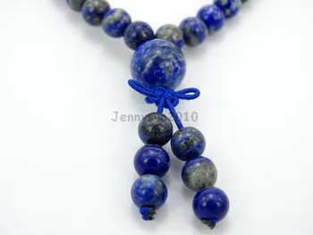 Prírodné Lapis Lazuli 6 mm Drahokamy Kameň Budhistické 108 Korálok Modlitba Mala Multi-Purpose Pružný Náramok, Náhrdelník 5Strands/Pack