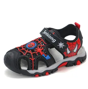 Baby Chlapci Sandále, Topánky Letné Deti Pláži Deti Topánky Cartoon Spiderman Chlapci Sandále Detské Sandále Mäkké Batoľa Deti Sandále