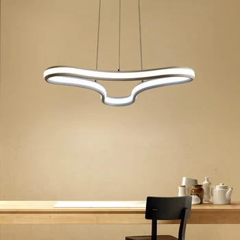 Moderné Umenie LED Dvojitý Prívesok Lampa Obývacia Izba, Spálňa študovňa Reštaurácia Osvetlenie Obchodných Stmievateľné Lustre 110-240V