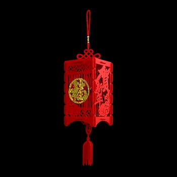 2021 Nepremokavé Šťastie Červené Papierové Lucerny pre Čínsky Nový Rok na Jar Fest Drop shipping