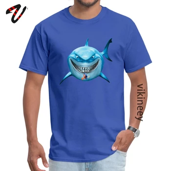 Žralok modrý Útok Kolo Golier Top T-shirts Pracovný Deň Rodiny Topy Tričko Krátky Naruto Zľava Wehrmachtu Textílie Topy T Shirt Mužov
