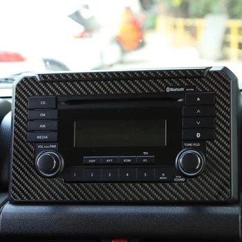 Navigačnej Obrazovke Kryt Trim, CD Displej Dekoratívny Kryt na Suzuki Jimny 2019-2020 Interiérové Doplnky Carbon Fiber