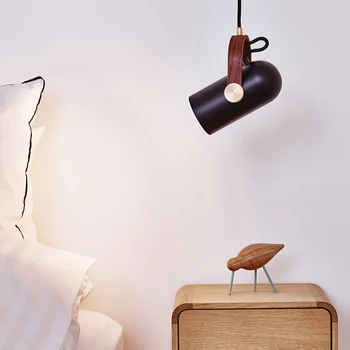 Nordic spálňa posteli teplé malý Prívesok svetlá LED moderný minimalistický kaviareň osvetlenie oblečením jeden vedúci Prívesok svetlá