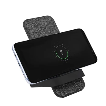 Handričkou QI Bezdrôtový Nabíjací Stojan Pre IPhone X 8 8Plus XR XS 11 Pro Samsung Galaxy s rezacím zariadením S10 5G S9 + S8 Note9 8 Rýchle Bezdrôtové Nabíjanie Mat
