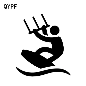 QYPF 11.2*12.8 CM Krásne Kreslené Surfovanie Dekor Auto Styling Nálepky Vinyl Grafické C16-0703