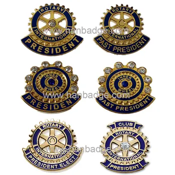 Prispôsobený Rotary International Odznaky Vlastné Rotaract Preklopke Kolíky Mosadz Pevného Smalt Emblémy