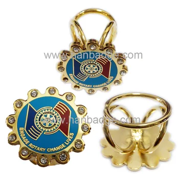 Prispôsobený Rotary International Odznaky Vlastné Rotaract Preklopke Kolíky Mosadz Pevného Smalt Emblémy