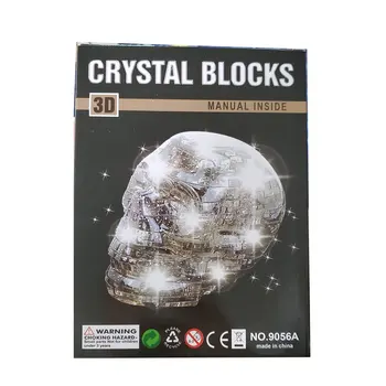 49 kusov NOVÉ 3D Crystal Puzzle DIY Skladačka Montáž Model Darček Hračka Lebky Kostra 3d Puzzle Pre Dospelých, Deti, Vzdelávacie Hračka
