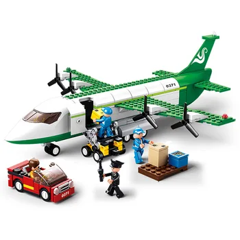 Budova, blok montáž Airbus stavebným montáž hračky puzzle lietadlo série