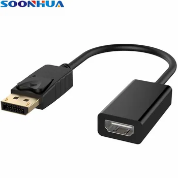 SOONHUA 4K DP Samec na HDMI Žena Kábel Podporuje Full 4K 2160P Digitálneho Videa LPCM 7.1 5.1 Hlboké Farby 12bit Pre Macbook Pro Vzduchu