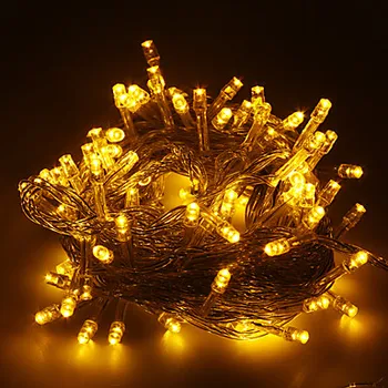 Nový Rok LED Vianočné Osvetlenie Vonkajšie AC220V 50M EÚ Plug Christams Girlandy Cristmas Svetlá LED Guirlande Lumineuse Navidad