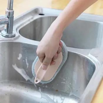 Multifunkčné silný dekontaminácia kefa s rukoväť hubky spodnej čistiaca kefa Kúpeľni vaňa dlaždice umývanie hrniec kefa