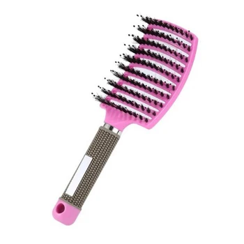 Detangle Hairbrush Mokrým Hrebeňom Ženy Kefa Na Vlasy Profesionálna Nylonová Kefa Na Vlasy Masáž Prečesať Kefou Na Vlasy V Kaderníctve Styling Nástroj