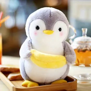 Kreatívne Objímanie Ovocie Penguin Plyšové Plyšové Hračky Kawaii Softvér Pár Penguin Oblečenie pre Bábiku Deti Hračka Domova 1PCS 25/45 cm