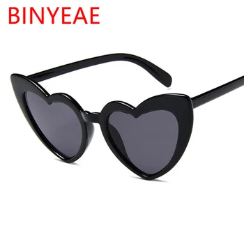 Retro slnečné Okuliare Ženy Cat Eye, Luxusné Značky Dizajnér Slnečné Okuliare Módne Srdce, Slnečné okuliare, Lady Čierne Okuliare oculos Roztomilý Okuliare