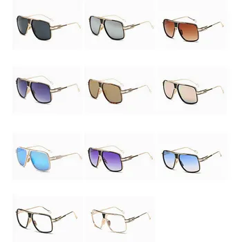 Q Retro Veľké Rámom slnečné Okuliare Značky Dizajnér UV400 Gafas Jazdy Okuliare Oculos De Sol Vintage