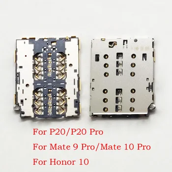 10pcs/veľa Sim kartu, slot čítačky zásobník modul držiteľ konektor Pre Huawei Honor 10/P20/P20 Pro/Mate 9 Pro/Mate 10 Pro